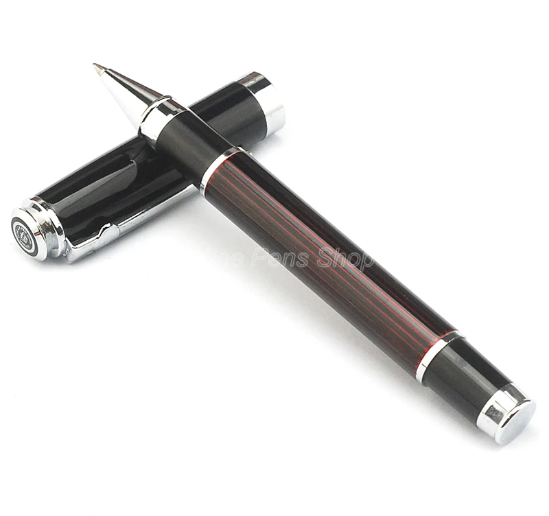 Duke Metal Red & Silver Vertica Pattern Roller Ball Pen Professional Writing Pen DRP019