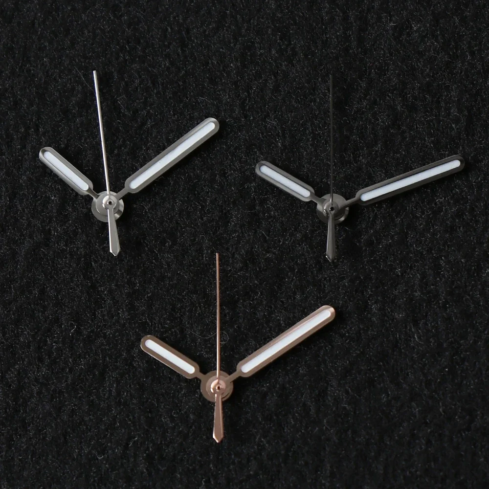 8.5*12.5*12.5mm NH35 Lancetta Dell'orologio per Seiko Nautilus NH35 NH36 Movimento Orologio Ago Lancette Verde Lume Argento Accessori Vintage