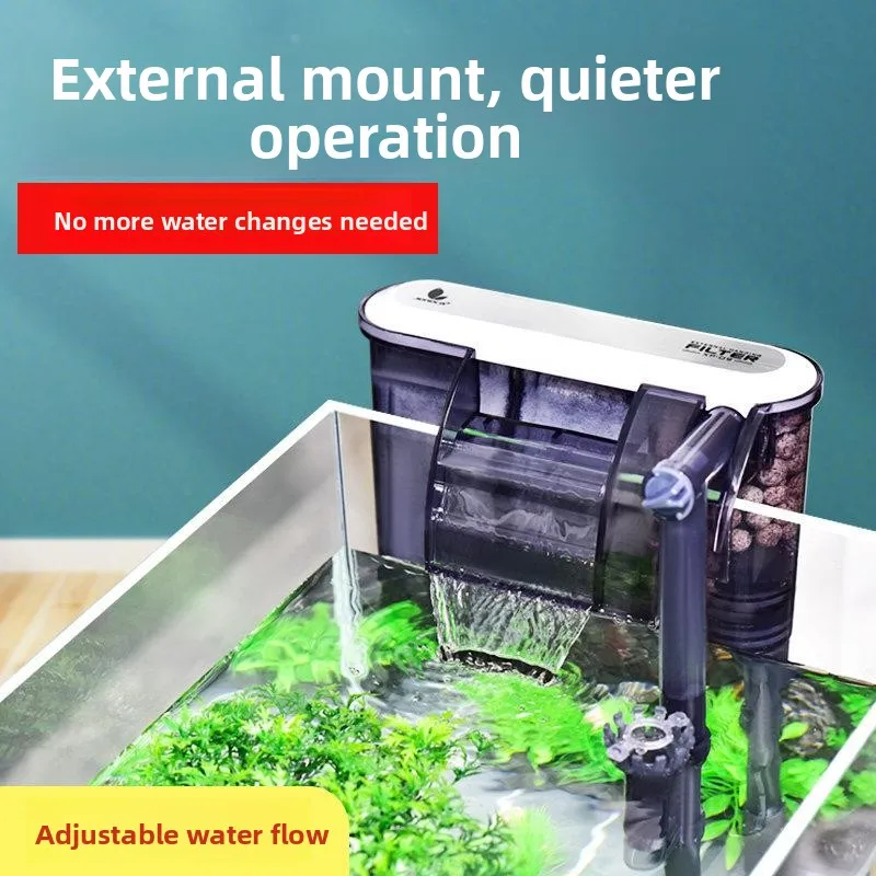 quiet-wall-mounted-aquarium-filter-three-in-one-water-purification-circulation-small-cascade-filtration-pump-external-oxygen