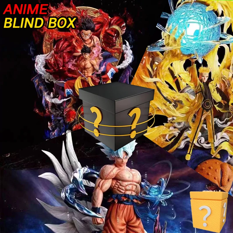 

Аниме слепая коробка Наруто цельный Dragon Ball экшн-фигурка-сюрприз подарок игрушка модель из ПВХ кукла случайный стиль коллекционная для отаку