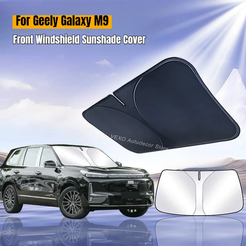 

For Geely Galaxy M9 Windshield Sunshade Sun Visor Cover Protection Anti-UV Electric Car Heat Insulation Protector Accessories
