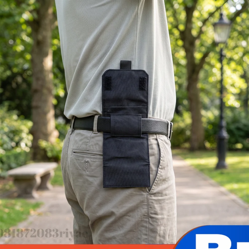 Stilvolle Gürteltasche mit Verstecktem Geldfach, Diebstahlsicherer Mini-Geldbeutel für Männer, Sichere Outdoor-EDC-Tasche für Reisen und Laufen