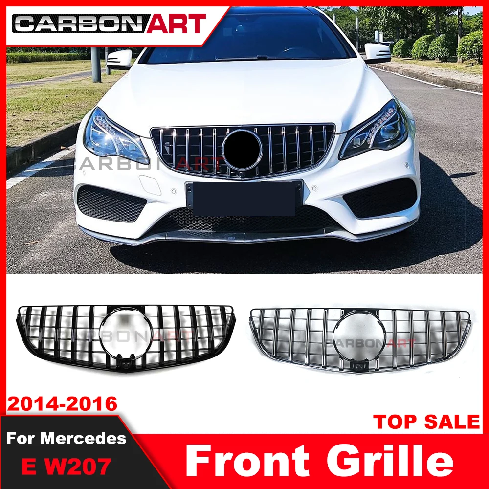 W207 Grill C207 GT Grille For Mercedez-Ben E Coupe Facelift Front Bumper Racing Sport 2014-2016 E200 E320 E350 grille