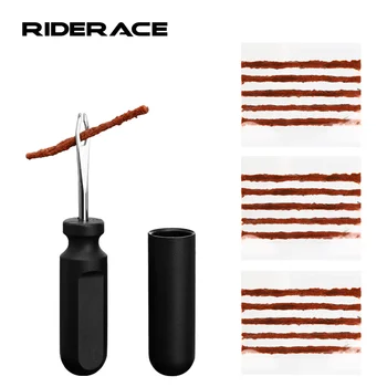 Kit de reparo de pneus de bicicleta sem câmara de ar, com tiras de borracha, portátil, cola urgente, conjunto de listras de borracha, ferramenta de reparo de pneus de bicicleta