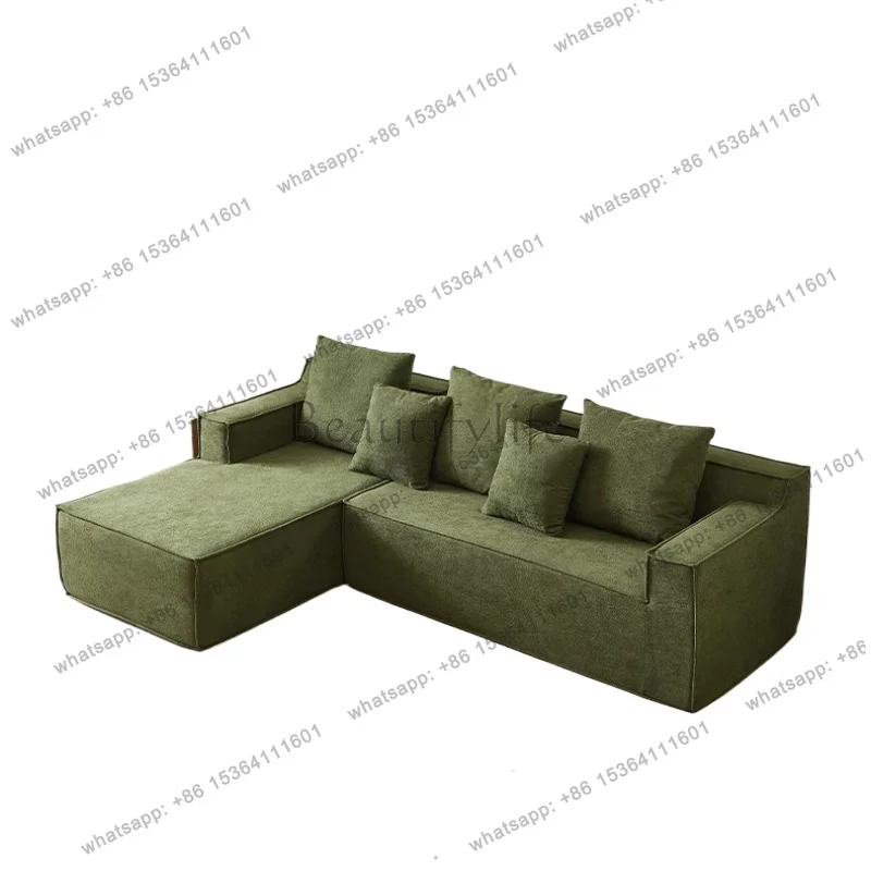 LSEuropean Green Vacuum Compressed Sofa Designer Living Room Vacuum Compressed Sofa Modern Nordic Divano Letto 2 Posti Furniture