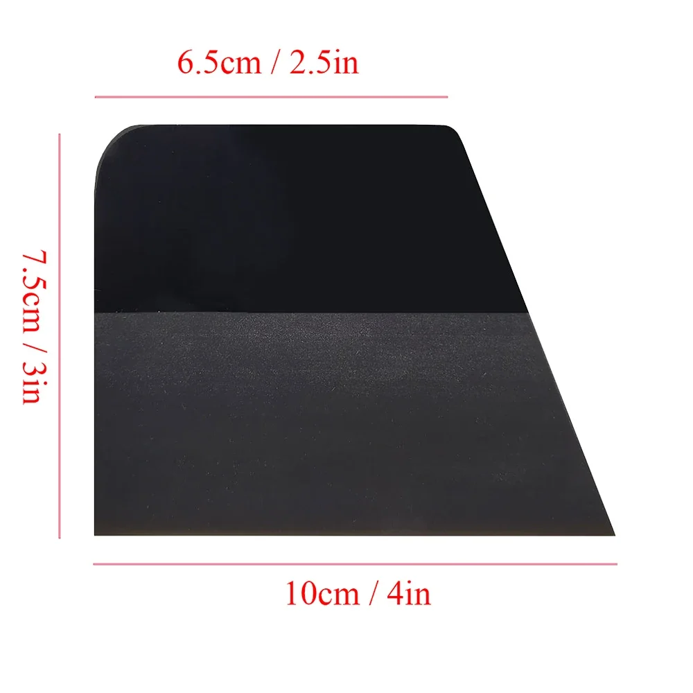 3PCS Black Squeegees Vinyl Car Wrap PPF Rubber Scraper Glass Tinting Window Tint Tools Squeegee B79B