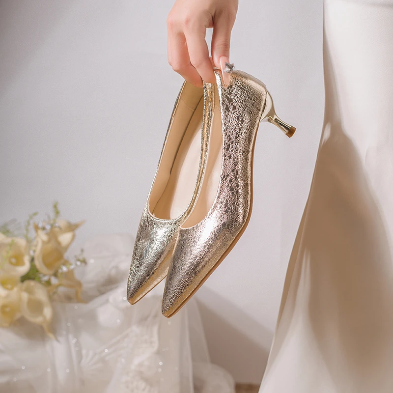 

New Style Luxury Retro High Heels High-quality Women Pumps Large Size Stilettos Fashion Party Shoes Women Heels Wedding Shoes