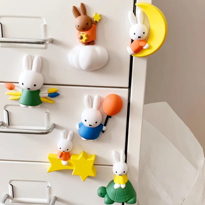 

New Hot Original Miffy Rabbit Refrigerator Magnet Blind Box Action Figure Doll Figurine Cute Doll Girls Gift