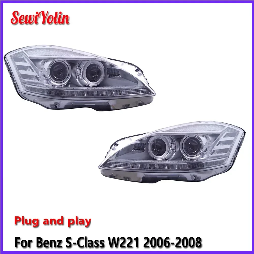 

Car LED Headlight Light Assemblies For Benz S-Class W221 2006-2008 Auto Fog DRL Brake Turn Signal Lamp Plug and Play
