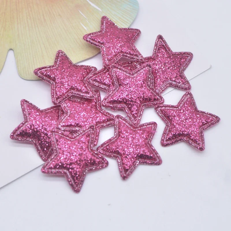 100 Stuks 22mm Bling Star Applique Gewatteerde Patches voor DIY Hoofddeksels Haar Clips Decor Kleding Hoed Ambachten Naaibenodigdheden