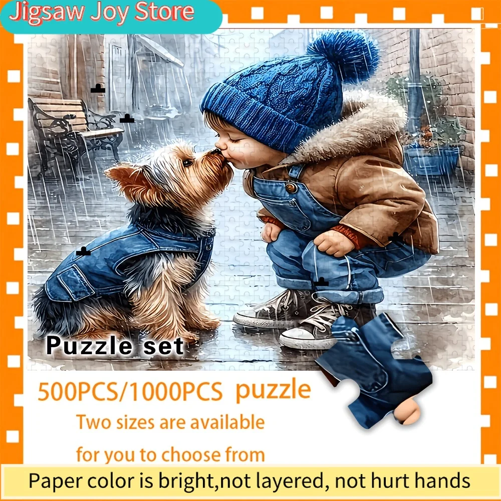 

Большой подарочный пазл на 500/1000 элементов | Интерактивные семейные развлечения, декор для дома, идеально подходят для дней рождения, Хэллоуина, Дня благодарения, Пасхи, П. (возможно, ошибка в написании, например, P=Праздник, если это название праздник