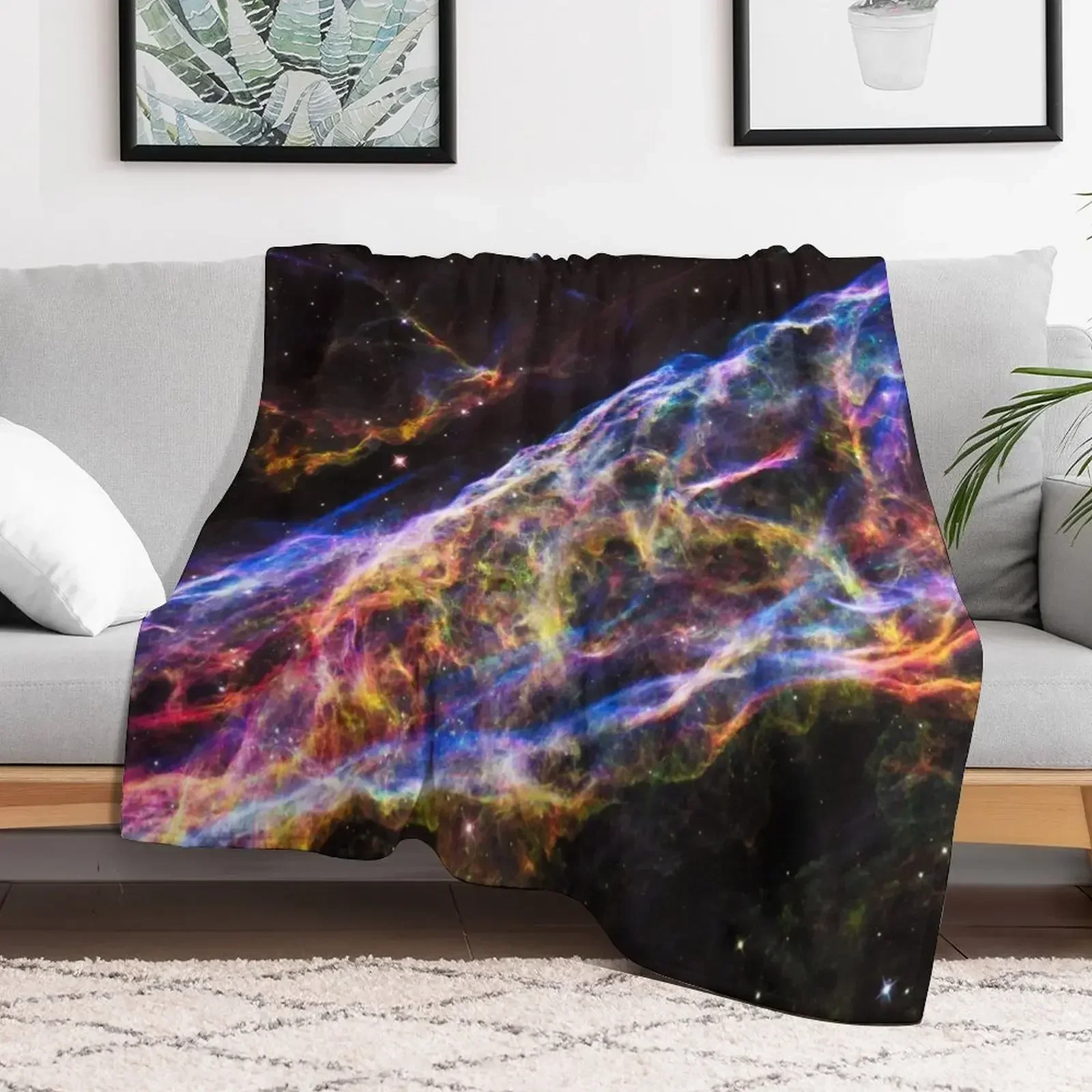 

Veil Nebula. NGC 6960 Throw Blanket Warm Sleeping Bag heavy to sleep Blankets Blankets For Bed halloween Furry Blankets