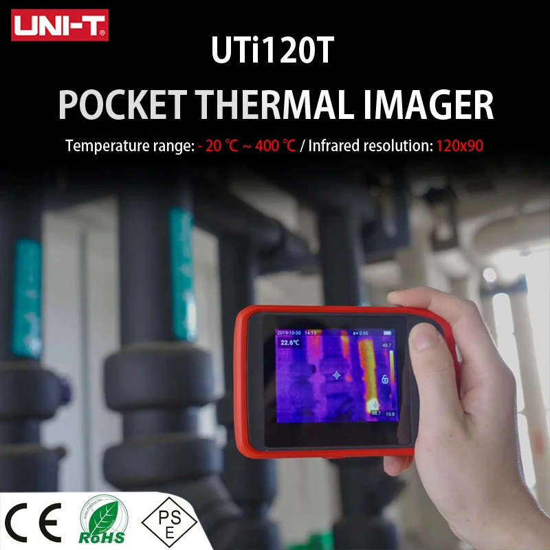 UNI-T UTi120T 120×90 Portable Thermal Imager for Repairing Imaging Infrared Camera Thermal Temperature