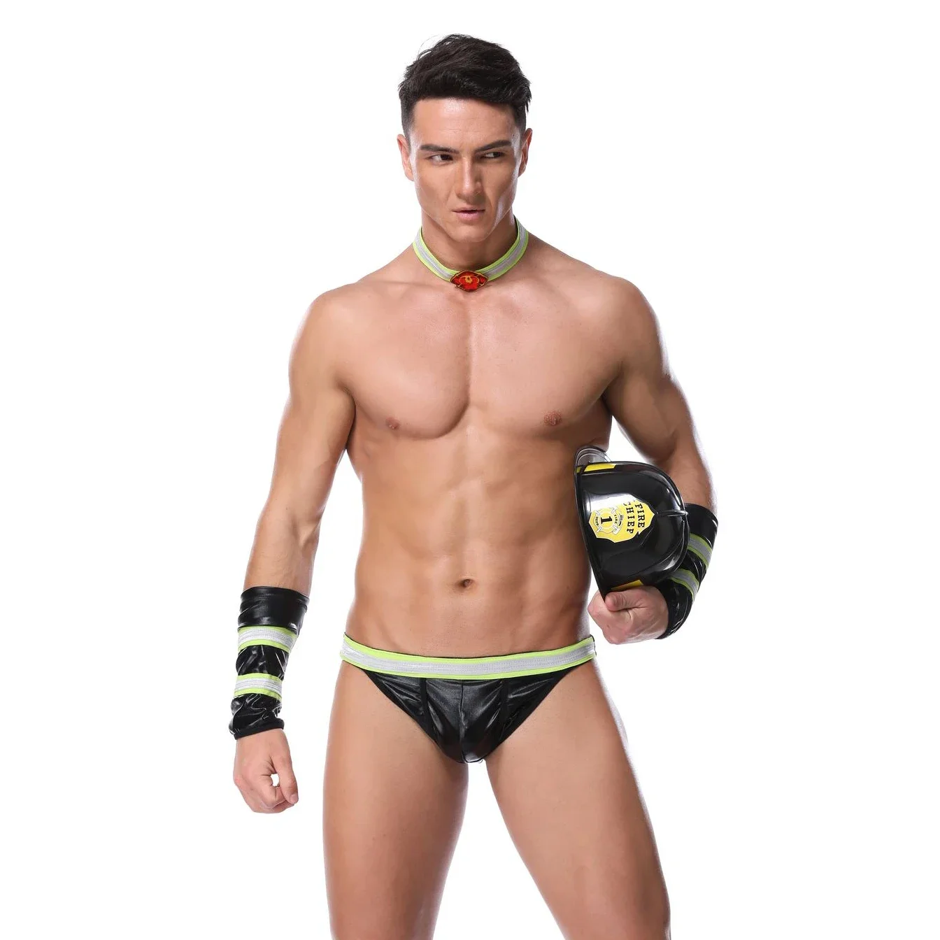 

Сексуальное экзотическое нижнее белье из ПУ, сексуальная форма для ролевых игр пожарного