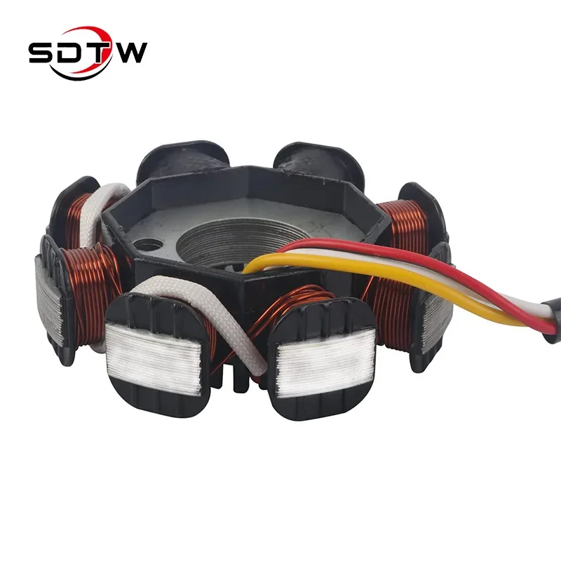 8-полюсный 4-проводной статор с двойным зажиганием для 4-тактного скутера, мопеда, квадроцикла, картинга 139QMB 1P39QMB GY6 50 60 80cc