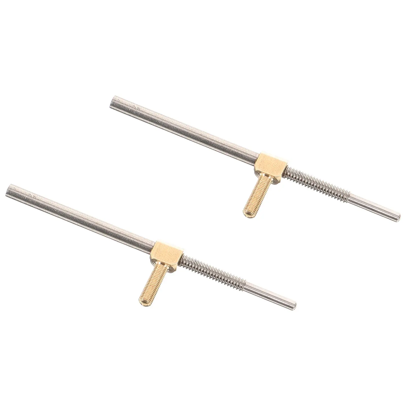 2pcs Bow Screw Rod Diy Replacement Tool Compact Durable Metal Cello Bow Frog Part Cello Accessories Instrument Parts