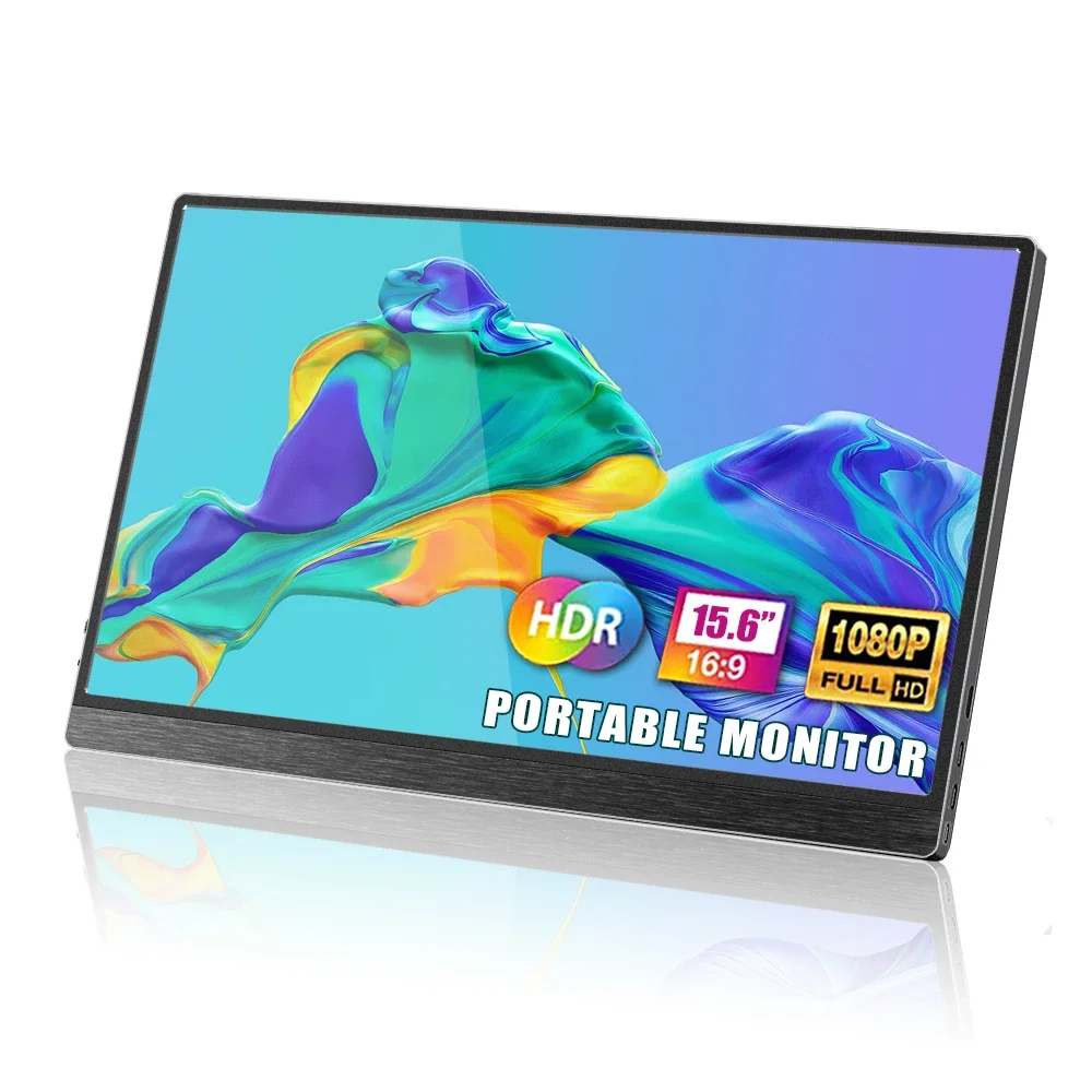 

Full HD Gaming Monitor, Portable Monitor with Type-C USB, 1920x1080P, 15.6 Inch, Laptop, PC, Mobile Phone