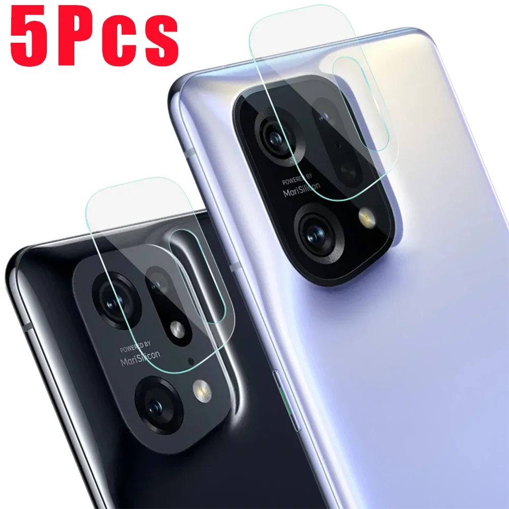 5-1Pcs 9H Tempered Glass for OPPO Find X5 Pro X5 Lite Camera Lens Protector for Reno 7 7z 7Pro Screen Protector Camera Cover