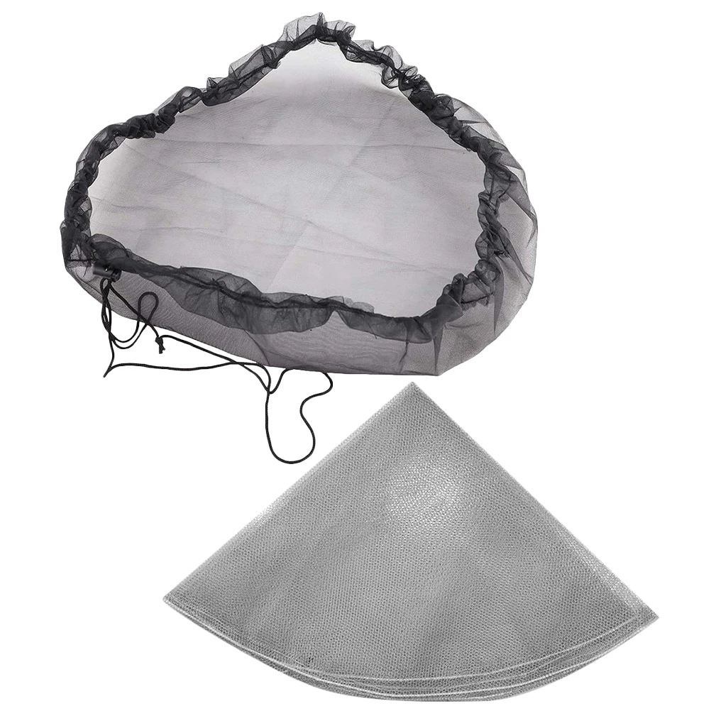 

2pcs Insect Net Cover Outdoor Bucket Covers Rain Barrel Protective Covers Dust Water Tank Mesh Screen Reusable