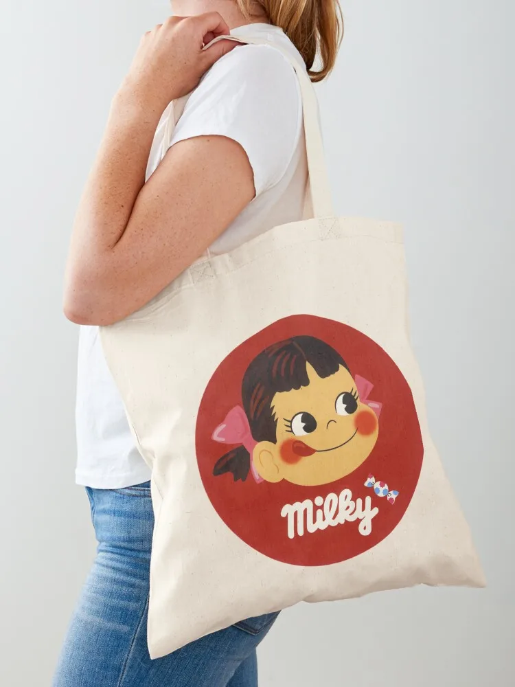 

Retro Milky Peko-chan Tote Bag tote bag woman custom tote bag Handbags ecological bags