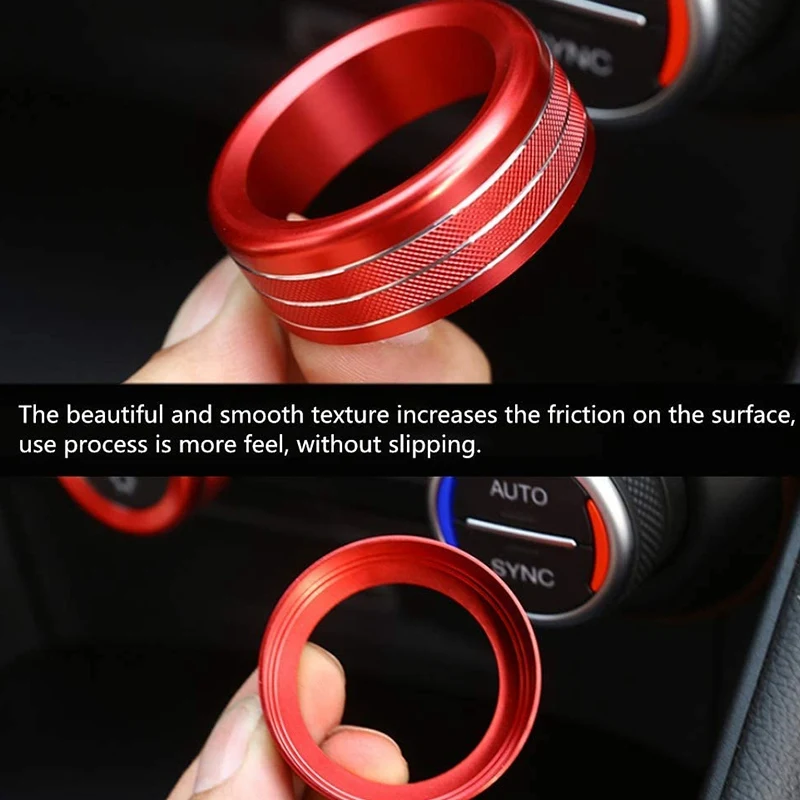 

High Quality Fit For Alfa Romeo Giulia Stelvio 2015-2020 Interior Accessories Car Interior Trim Air Conditioner Knob Cover