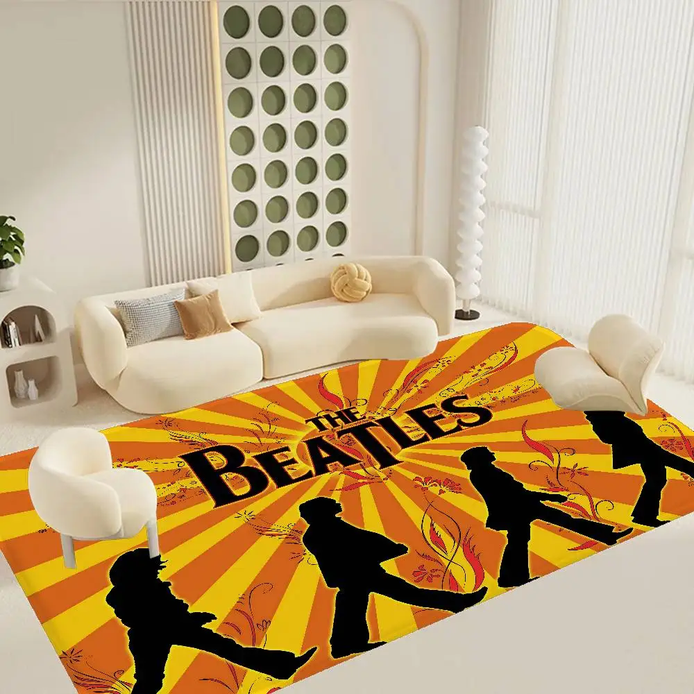 T-The-B-Beatles Rock Band Floor Mat Retro Multiple Choice Living Room Kitchen Rug Non-Slip Modern Home Decor