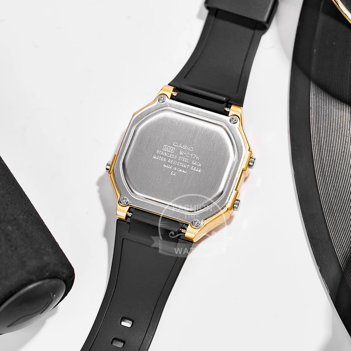 ساعة كاسيو للرجال LED relogio ساعة رقمية مقاومة للماء W-217HM-9A