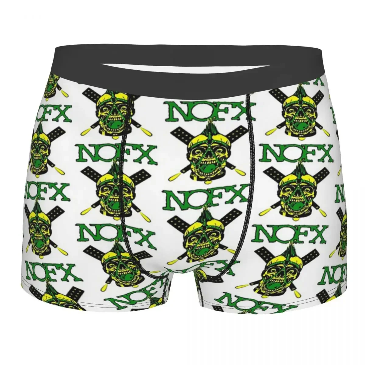 Nofx Logo Essential 1 Men Boxer Briefs Punk Rock Band Highly Breathable Underpants High Quality Print Shorts Gift Idea