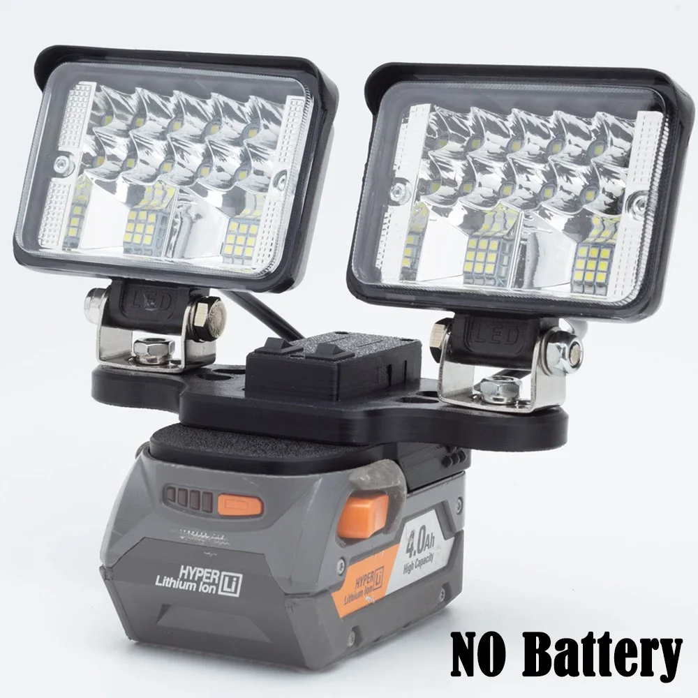 

5600LM Cordless LED Work Light USB Fast Charge for Ridgid AEG 18V Lithium Battery Camping Portable Lantern(NO Battery )