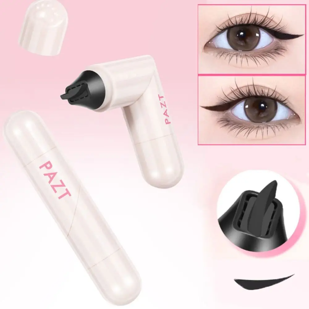 ใหม่อายไลเนอร์กันน้ํา Long Lasting Black Color Eye Liner Stamp ใช้งานง่าย Quick Dry Eyeliner Stamp ปากกา