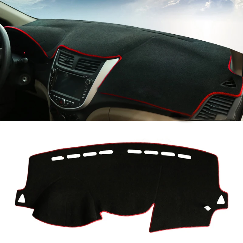 Car Dashboard Sun Shade Cover Mat For Hyundai Solaris Accent Verna RB 2011 2012 2013 2014 2015 2016 2017 2018 2019 Accessories