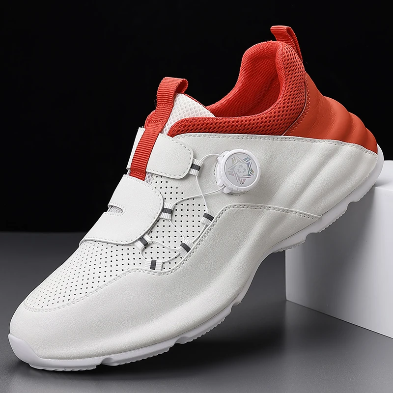 

Men's Rotating Button Sneakers Lightweight Outdoor Casual Shoes Fashion Walking Shoes for Men Non-Slip Comfortable Sports Flats