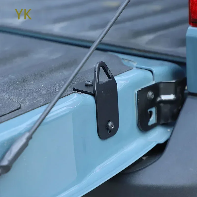 

For Ford Maverick 2022-2025 Carbon Steel Black Car Tailgate Expansion Anchor Point Fixed Rope Bracket Car Accessories