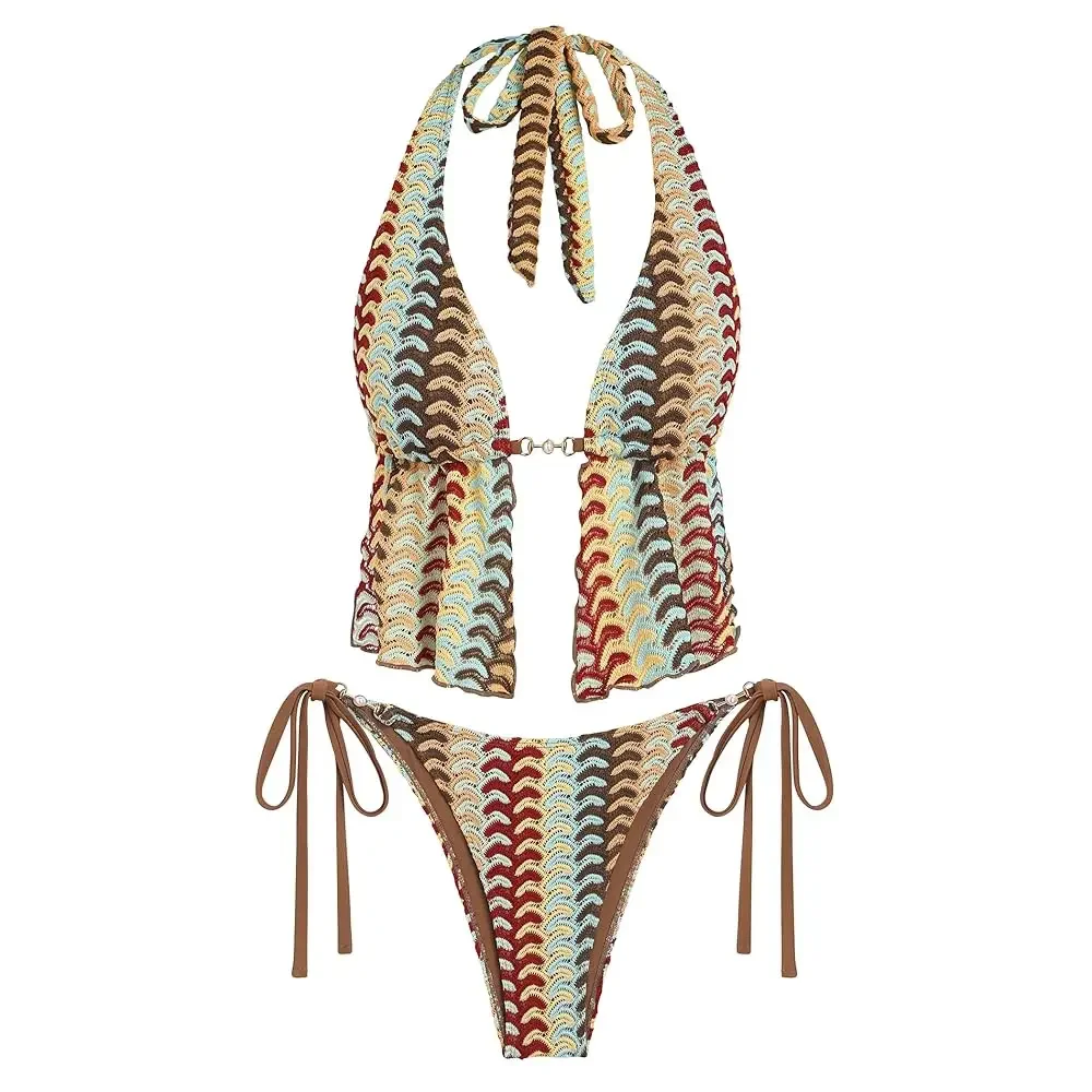 Women Striped Halte…