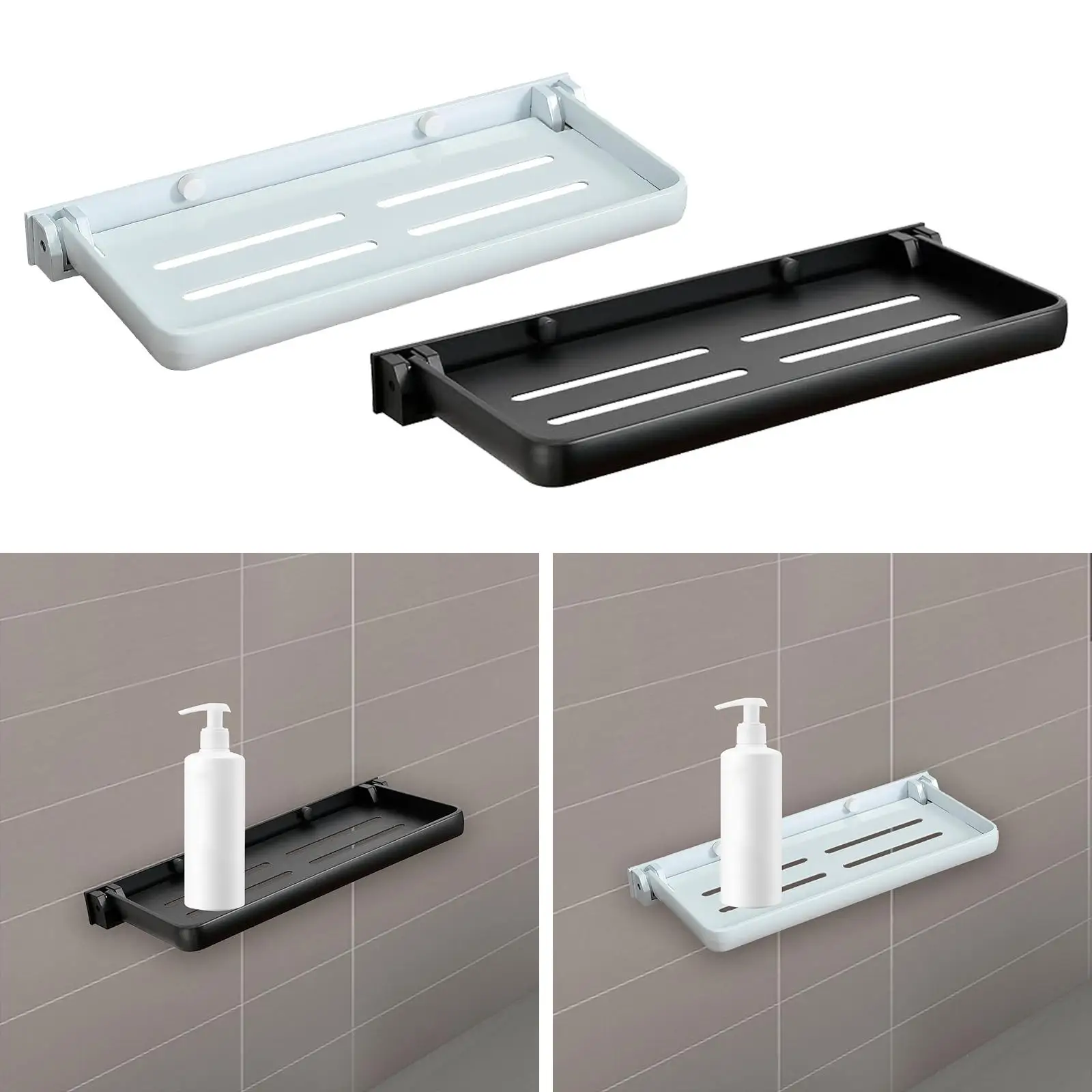 Bathroom Wall Shelf Practical Rag Drain Rack for Office Bedroom Cabinet