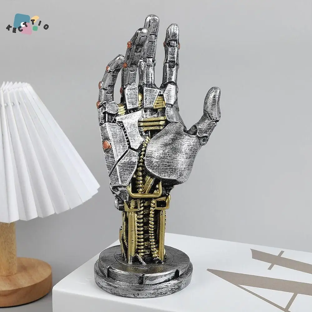 

Kawaii Cyberpunk Robotic Arm Figurine Cartoon Exquisite Robot Decoration Statue Modern Handmade Robot Arm Doll Toy Car