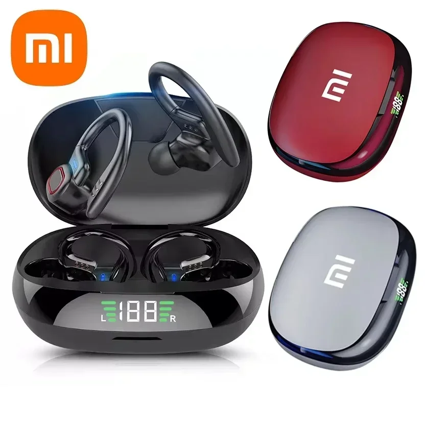 

XIAOMI Wireless Bluetooth Earphones Sports Noise Cancelling Ear Hook HiFi Stereo Waterproof in Ear Microphone