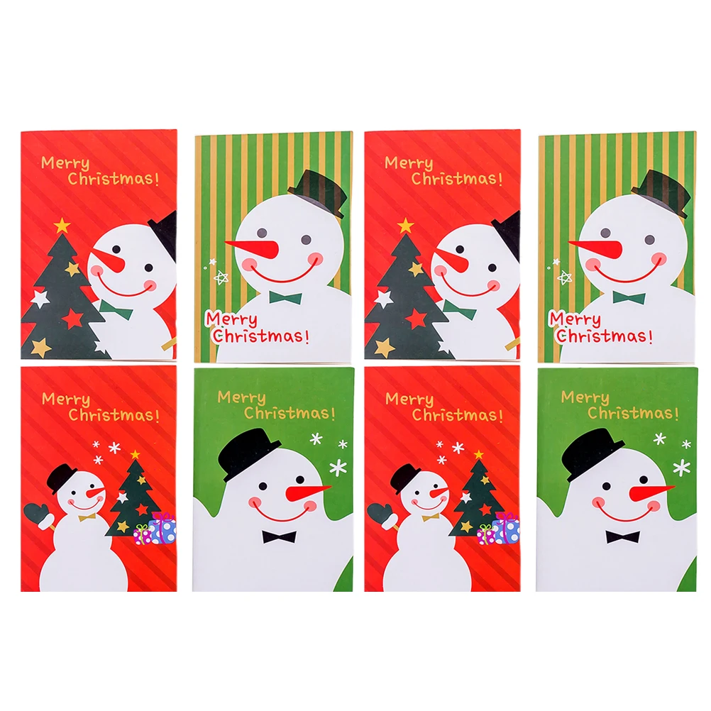 

24 Pcs Cartoon Notepad Student Notebook Christmas Themed School Office Notebooks Writting Journal Practical Design