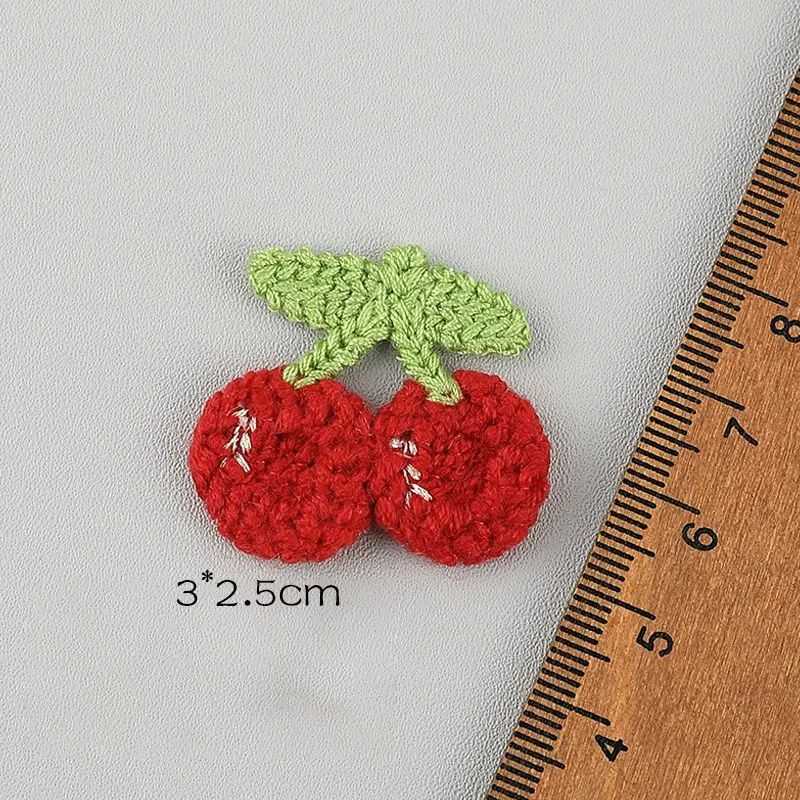 20 Stück wasserlösliche Stickapplikationen mit Fruchtmotiven zum Aufnähen auf Kleidung, Hüte, als Aufnäher, für Kopfschmuck und Haarspangen. – Detail 13