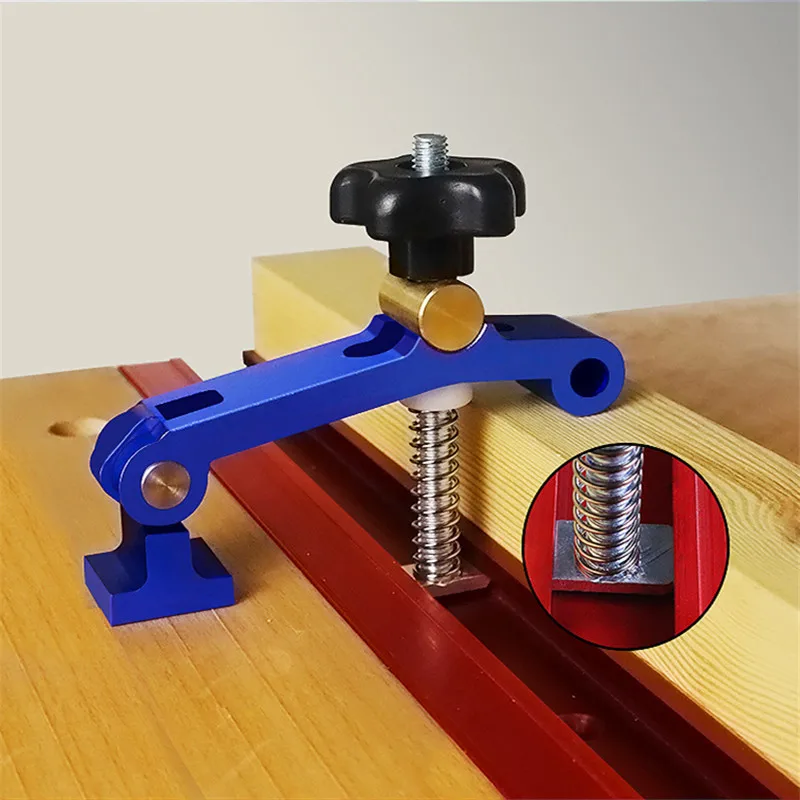 Chute Aluminium alloy T-tracks Model 45 T slot and Standard Miter Track Stop Woodworking Tool for workbench Router Table