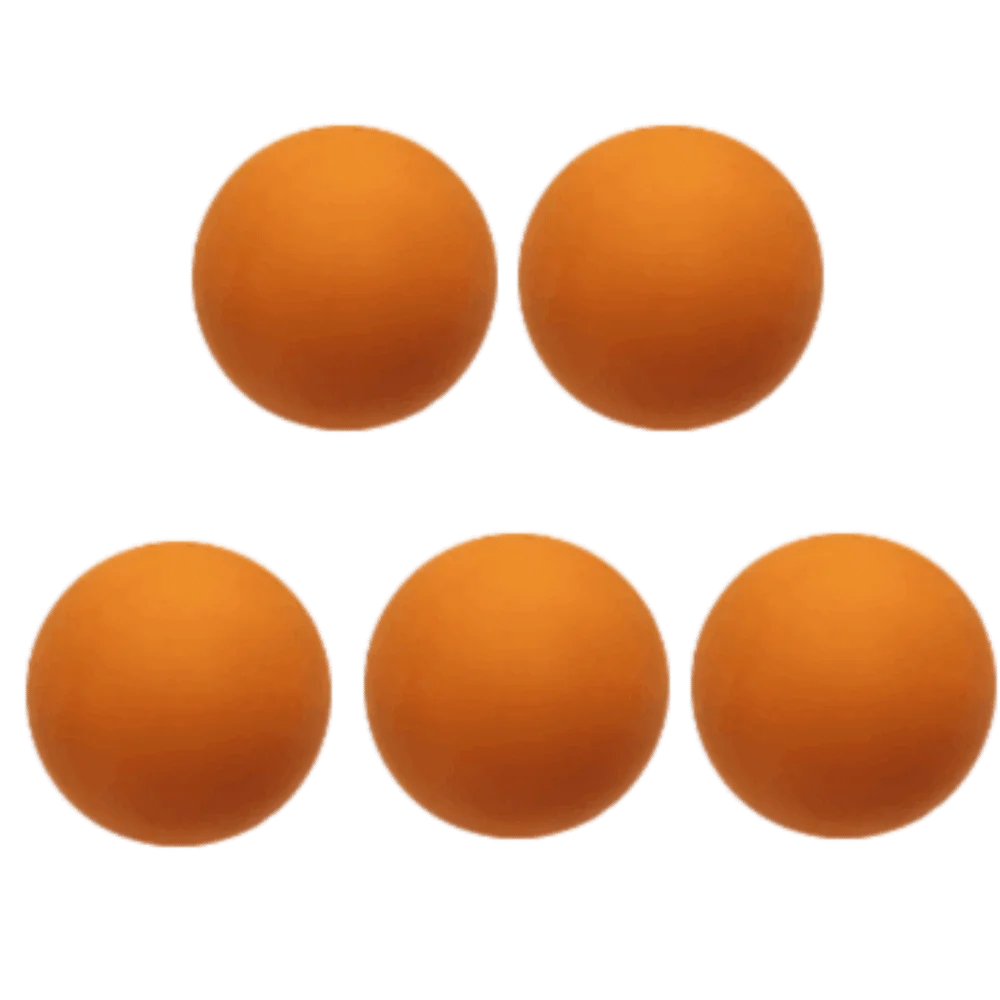 5pcs Rubber Material Squash Ball 6 cm Diameter Hollow Structure Bounce Squash Ball Round Shape Hollow Squash Practice Ball