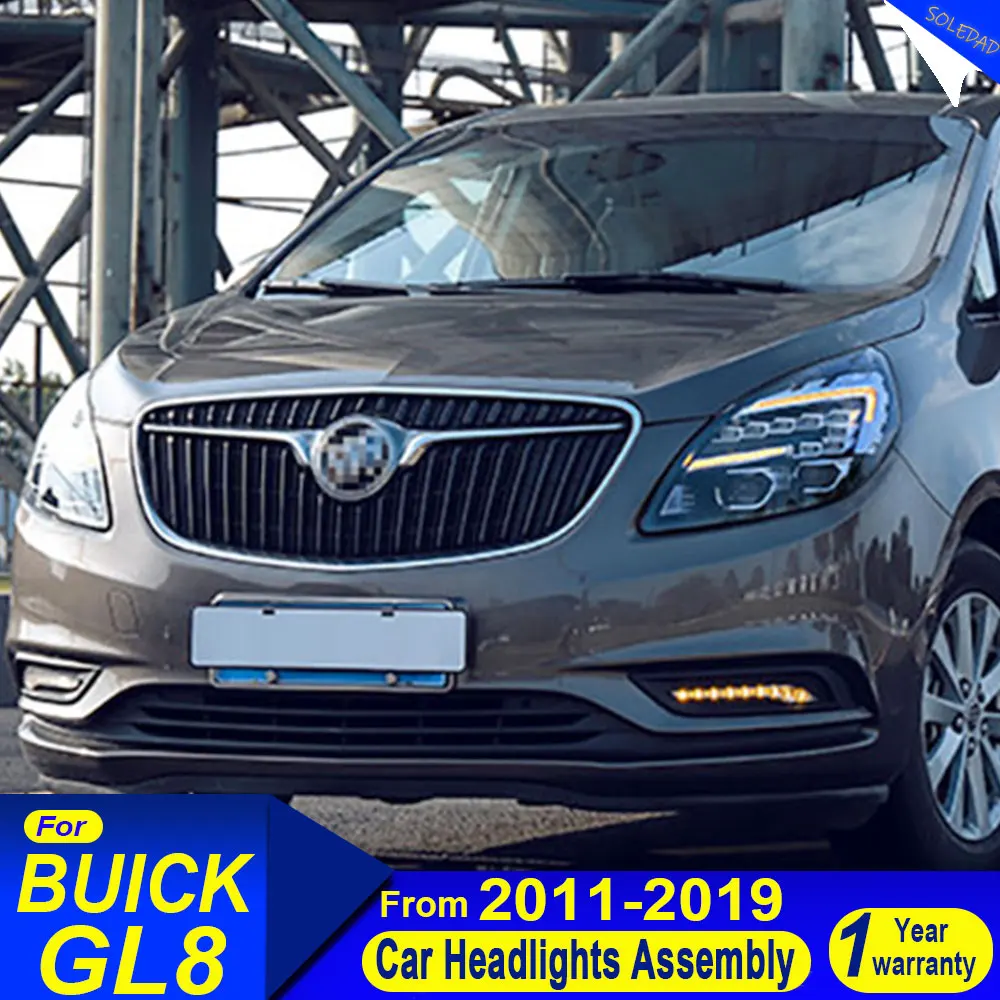 

Car Headlights For Opel Buick GL8 LED Headlight 2011-2020 Headlights GL8 DRL Turn Signal High Beam Angel Eye Projector Lens