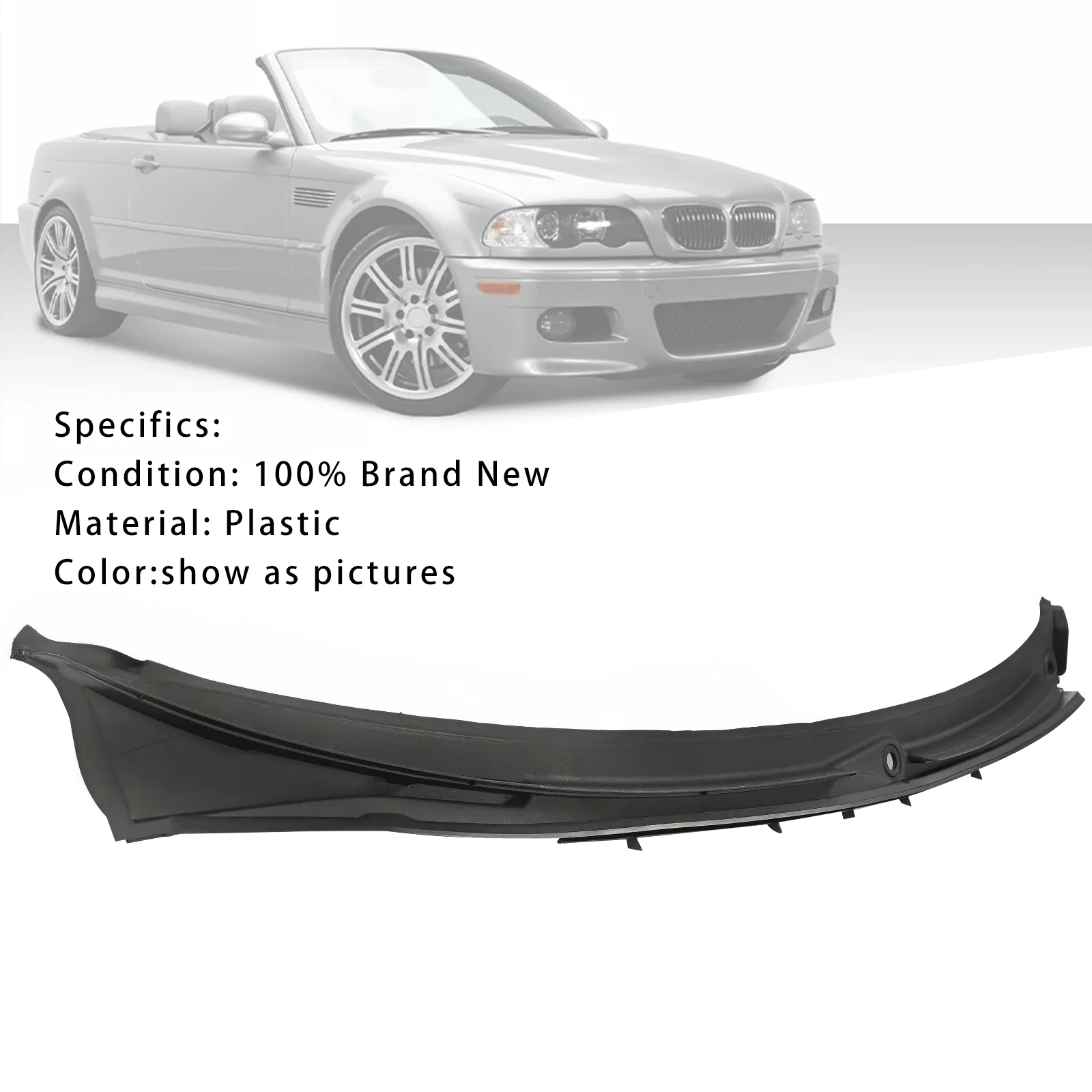 

Lower Motor Cowl Cover-Windshield Wiper Grille for BMW M3 E46 323i 328i 96-2006
