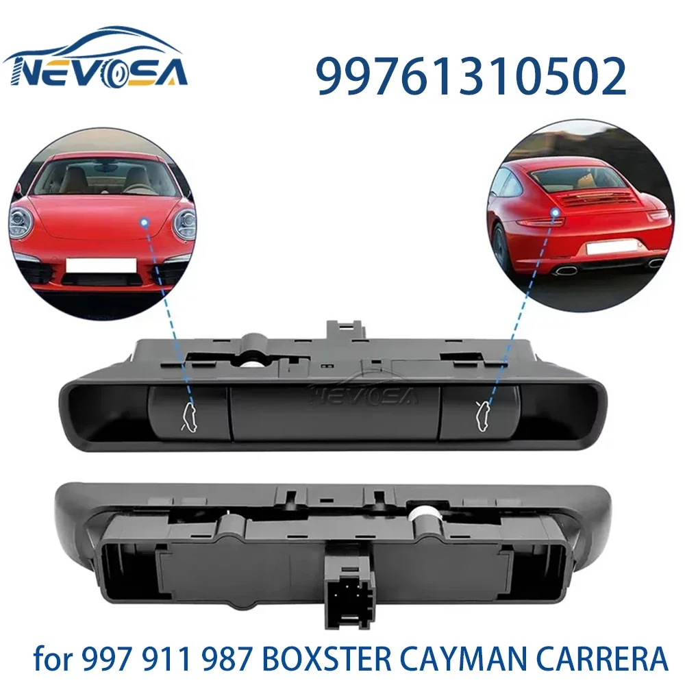 

For Porsche 911 987 997 Boxster Cayman Carrera 2005 Car Hood Trunk Lid Release Switch Button 99761310502A05 99761310502