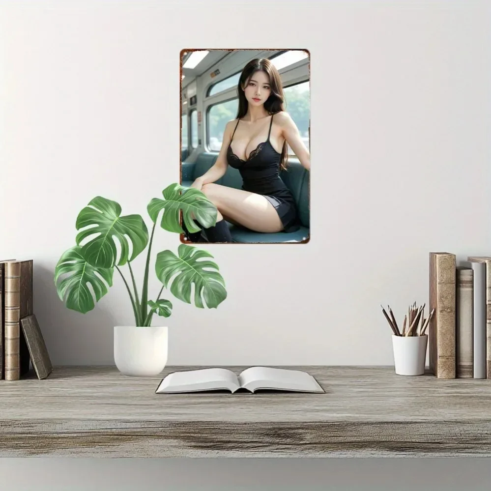 

Brand Vintage Anime Aluminum Wall Art 8x12 Inch - Retro Girl Metal Sign Unique Home Room Cafe Garage Decor Festival Gift