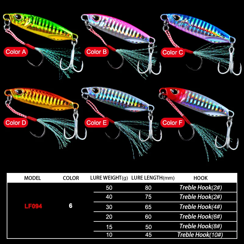 PROBEROS 1 Stück mit Doppelhaken, Angelköder, harte Köder, Totale, Luya-Eisenplatte, bionisches Köder-Set / 10 g/15 g/20 g/30 g/40 g/50 g – Detail 1