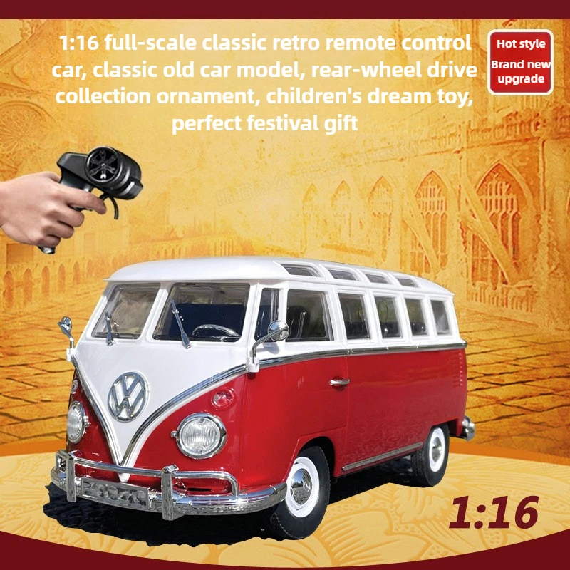

Cool Stuff Toy Car Funny Gift-1:16 Full Scale Classic Retro Rc Truck,Remote Control Car Toy,Rc Cars Toys for Boys,Monster Truck