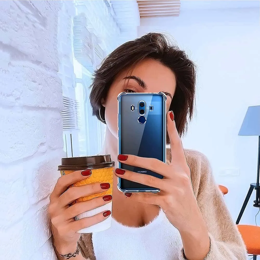 1.5MM Thick Air-Bag Clear Case For Huawei Mate 10 Pro 10 20 30 Lite Mate 40 50 60 Pro Thick Anti-Drop Shockproof Clear Cover view 6
