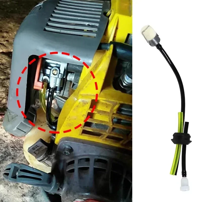 Replacement Fuel Pipe & in-Tank Filter Set for Chainsaw Lawn Mower Grass Trimmer and Other 2-Stroke Power Equipment 1~50 Packs