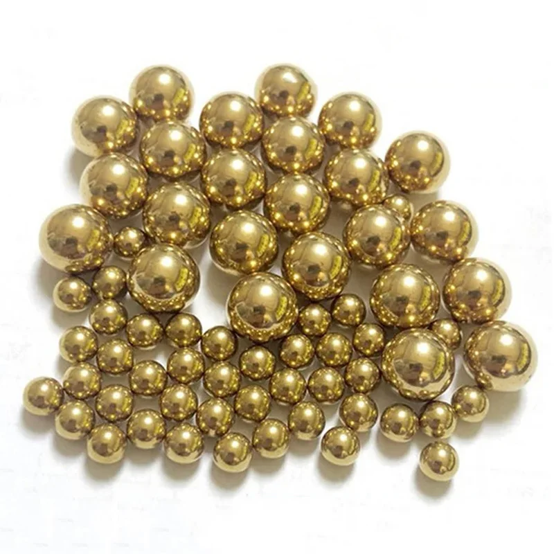 1-200pcs 0.9-45mm Solid Brass Ball Bead Anti-corrosion Ultra High Precision H62 Pure Copper Ball 1 2 6 8 10 16 20 25.4 30 40mm